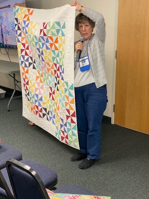 Paulette Stenberg shares a pinwheel quilt she made!